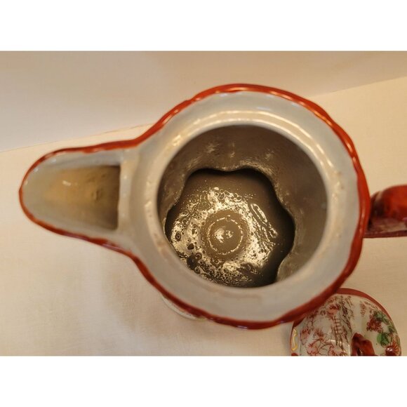 Vintage Japanese Porcelain Chocolate Coffee Pot W Creamer & Sugar Bowl Set Handp - Picture 5 of 13